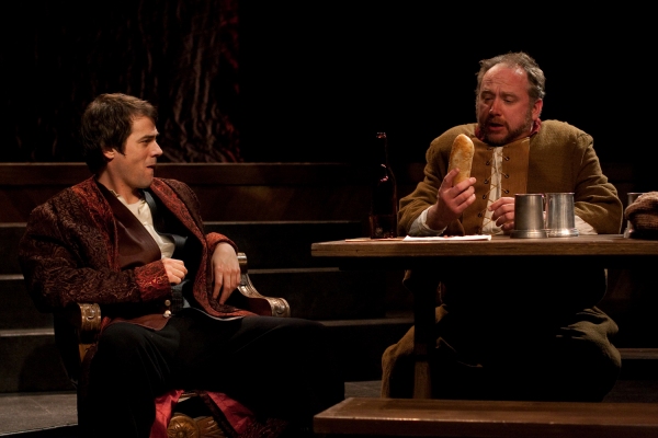 Allen Radway as Prince Hal and Peter Pryor as Sir John Falstaff. Photo